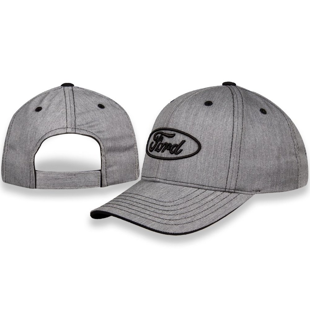 Ford Oval Heather Fabric Raised Logo Hat